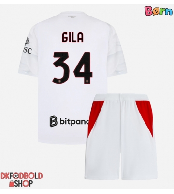 AC Milan Mario Gila #34 Udebanesæt Børn 2026-27 Kort ærmer (+ korte bukser)
